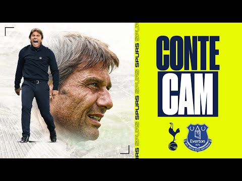 Antonio Conte's touchline REACTIONS to Everton win | CONTE CAM | Spurs 2-0 Everton