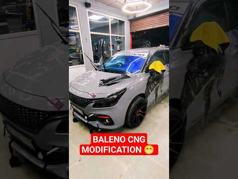 BALENO CNG MODIFIED 😁 #car #baleno #cng #modified #wrap #moneyheist #black #kanpur #uditverse #super