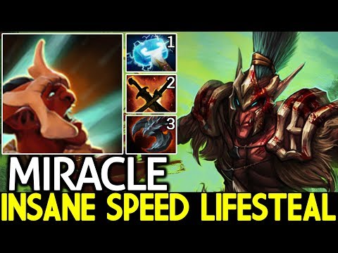 MIRACLE [Troll Warlord] Insane Speed Lifesteal Full Agility Build 7.23 Dota 2
