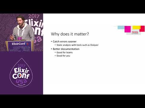 ElixirConf 2017 Lightning Talk - Typespec, for the love of God! - Zac Barnes