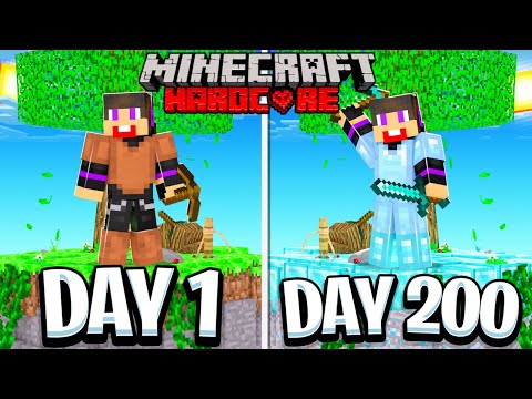 The Frustrated Gamer - I Survived 200 Days in Hardcore Minecraft Skyblock!