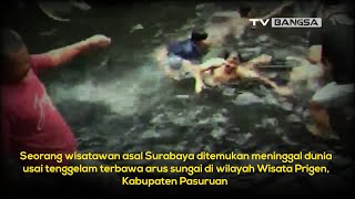 Dramatis, Detik detik Evakuasi Wisatawan Terseret Arus Sungai Rekesan Pasuruan