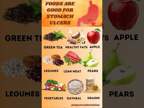 Foods are good for stomach ulcers. #stomach