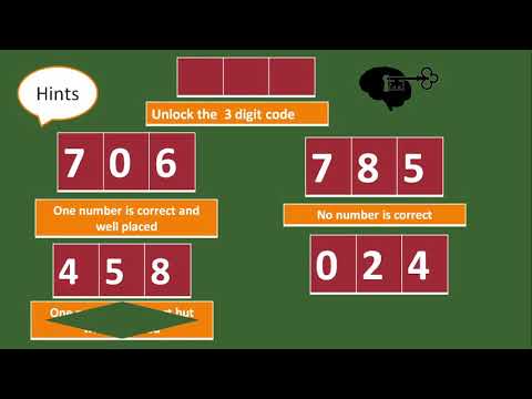 crack the code and open the lock