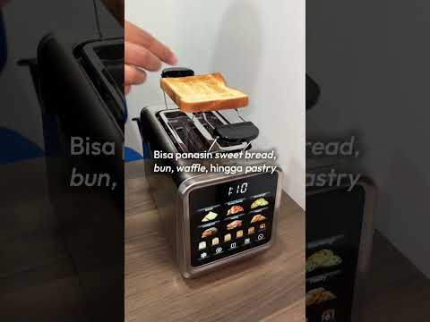 Gambar Klaz Toaster Digital 2 Slice Dengan Rak Penghangat 850 Watt - Silver