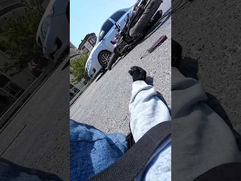 Girl biker survives the worst day of her life 😱 (via sevvalpromax/ig)