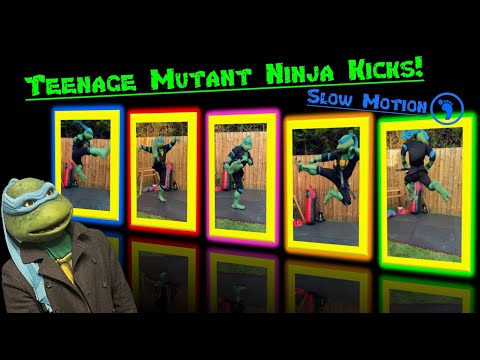 Teenage Mutant Ninja Kicks Slow Motion - Mr Mash Leo Live