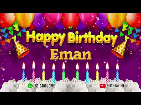 Eman Happy birthday To You - Happy Birthday song name Eman 🎁