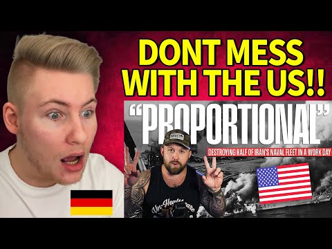 German reacts to America Obliterates Half Of Iran's Navy In 8 Hours! - The Fat Electrician