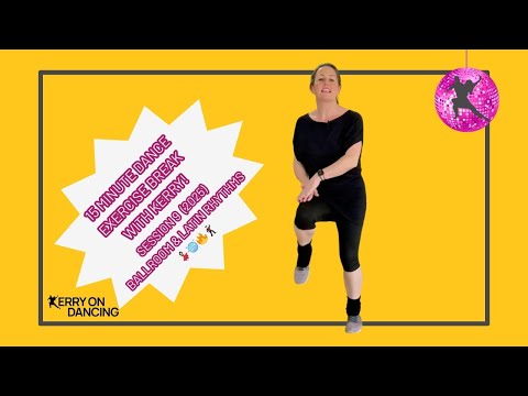 15 Minute Dance Exercise Break with Kerry session 9 2025  | Ballroom & Latin Rhythms 💃🕺