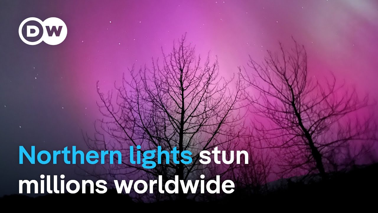 How does the earth’s magnetic field produce the dazzling skies of the northern lights? DW News