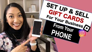 HOW TO SELL GIFT CARDS ON INSTAGRAM FOR YOUR BUSINESS USING YOUR PHONE |  Set Up on Square & Promote