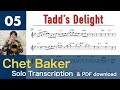 Tadd's Delight [1964] (Chet Baker) Solo Transcription #5