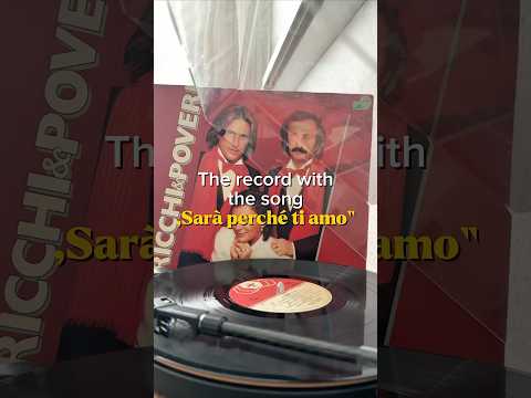 The record with the hit song “Sarà Perché Ti Amo” 🇮🇹 #italianpop #ricchiepoveri #vinylcommunity