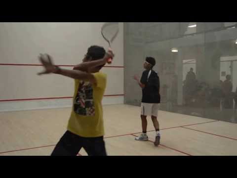 1-US Jr Open Squash 2013 - K Ibrahim v Nawar BU17 Final - Game 1