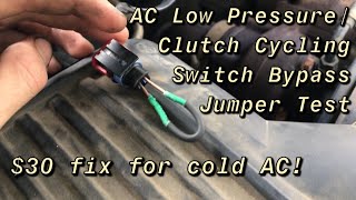How to test AC Low Pressure/Clutch Cycling Switch!