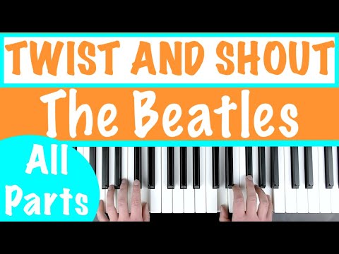 How to play TWIST AND SHOUT - The Beatles Piano Tutorial