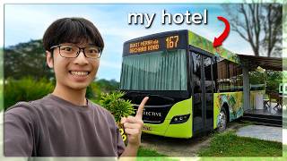 i spent 24 hours in Singapore's first bus hotel! (The Bus Collective)