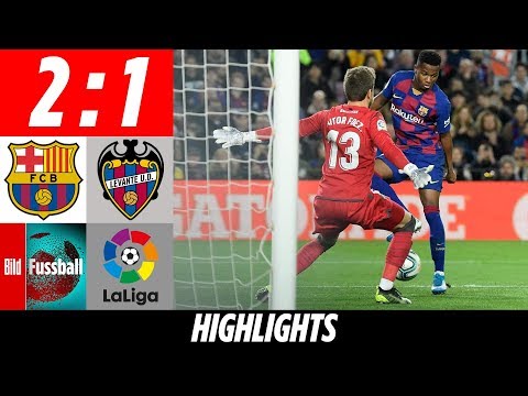 Fati ballert sich zum jüngsten Doppel-Torschützen | Barcelona - Levante 2:1 | Highlights | LaLiga