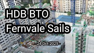 🏗 [24 Oct 2025] Fernvale Sails HDB BTO Construction Progress