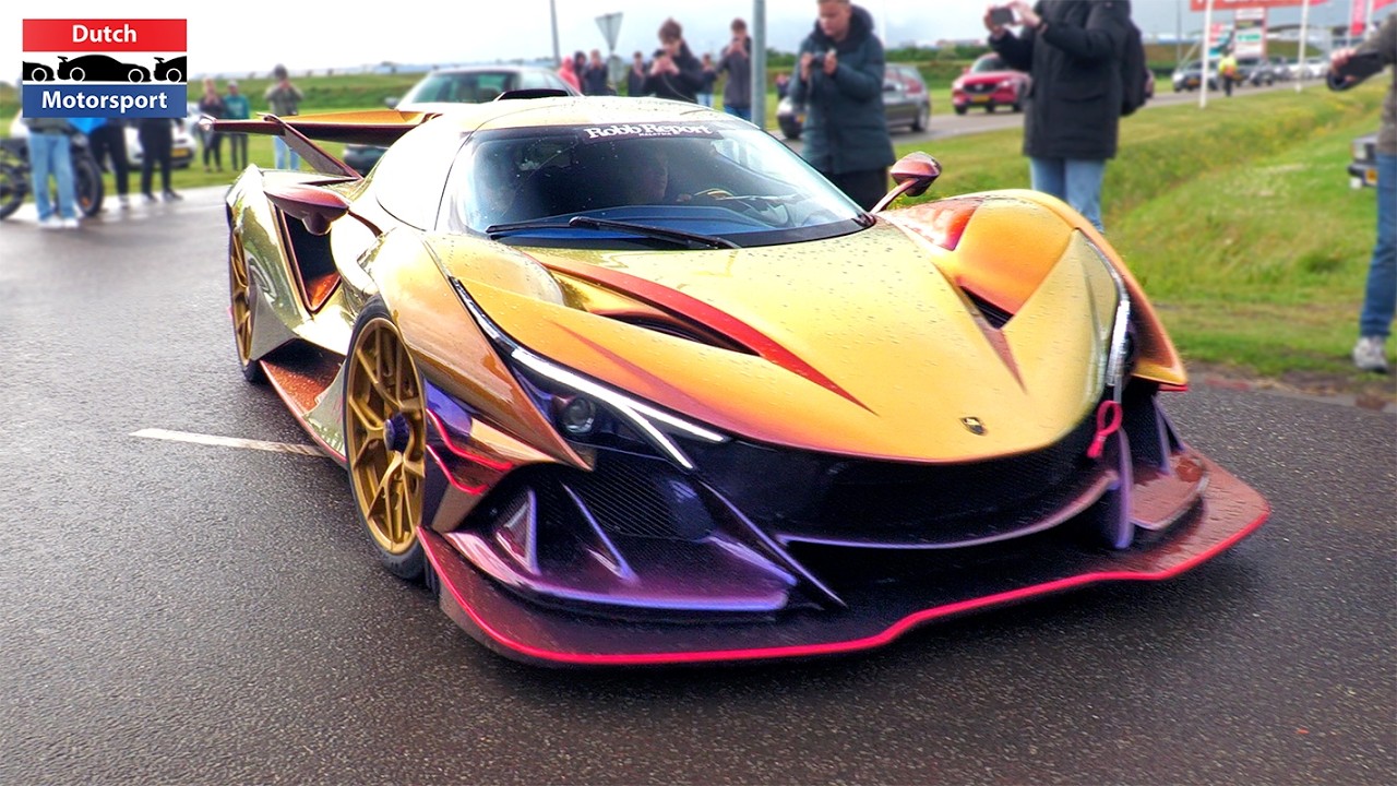 Supercars leaving Car Show! - Apollo IE, Jesko, AMG One, 918, GB110, Countach, MC20, Revuelto,...