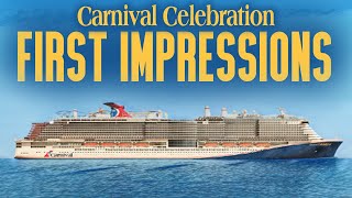 PASSENGER FIRST IMPRESSIONS OF CARNIVAL CELEBRATION ON THE INAUGURAL US SAILING FROM MIAMI FLORIDA