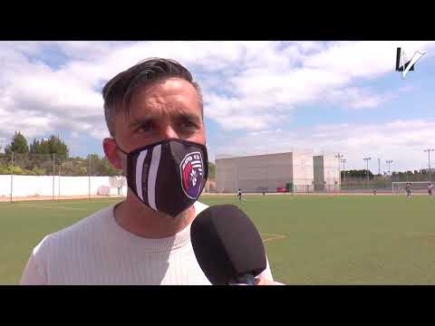 Declaracions a la finalització del partit entre el Rayo Llíria CF i el Burjassot CF