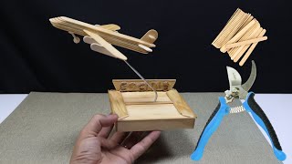 Making model airplane from wooden sticks | DIY Model