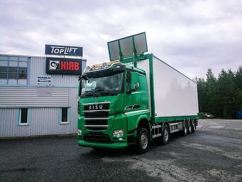 74 kuution metsähakekori / 74 cubic meter chainconveyor box