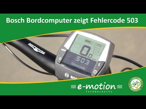 Bosch Bordcomputer / e-Bike Display Intuvia | Fehlercode 503