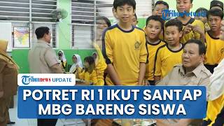 Ketika Prabowo Ikut Santap MBG di SMPN 111 Jakarta, Antusiasme Siswa Meledak Jawab Pertanyaan RI 1
