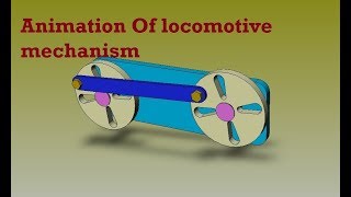 Animation Of Double Crank  Locomotive Mechanism