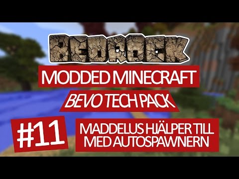 Minecraft Bedrock - Bevo Tech Pack - #11 - Maddelus Hjälper Till Med Autospawnern