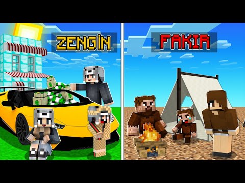 FAKİR AİLE VS ZENGİN AİLE FİLMİ 😱 - Minecraft