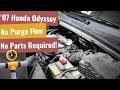 No Parts Needed?! 2007 Honda Odyssey EVAP Purge Flow Code Diagnosis