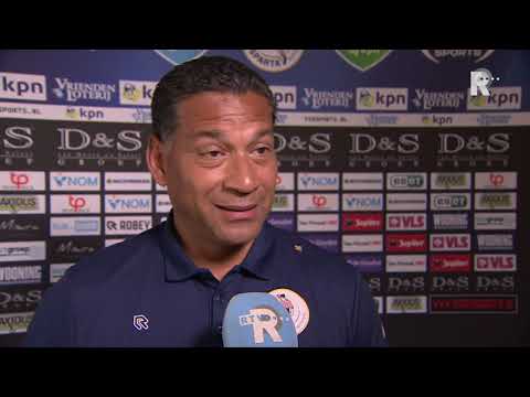 Trainer Henk Fraser na de 4-2 winst van zijn Sparta op FC Groningen