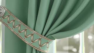 Комплект штор «Франиолс (зеленый)» — видео о товаре