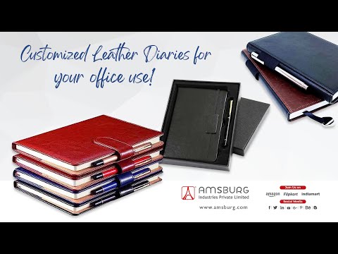 Synthetic pu leather brown corporate executive diaries, for ...