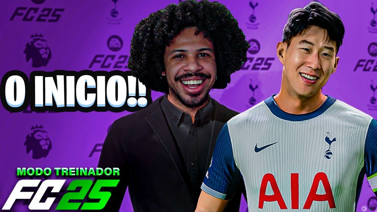 ACEITEI O DESAFIO! VOU TREINAR O TOTTENHAM - MODO CARREIRA TREINADOR EA FC 25 #01 (PC)