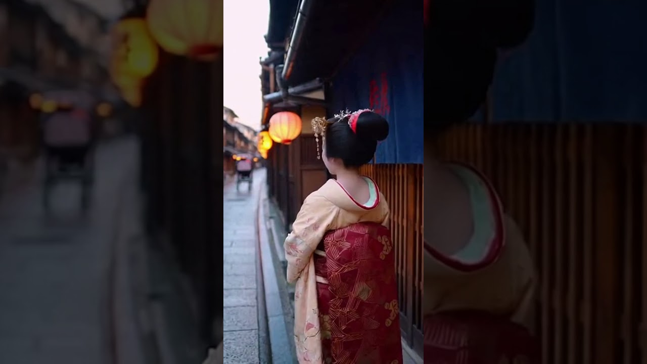 明治の祇園　舞子が微笑む“おいでやす”　#明治 #舞子 #祇園