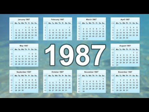 1987 Calendar