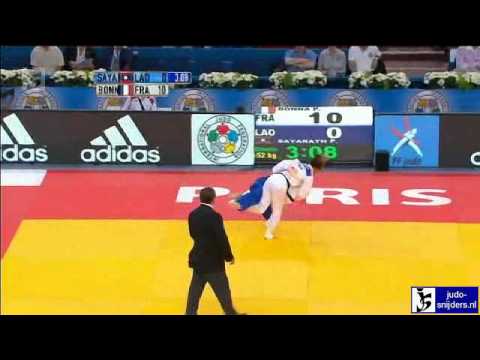 Judo 2011 World Championships Paris: Bonna (FRA) - Sayarath (LAO) [-52kg]