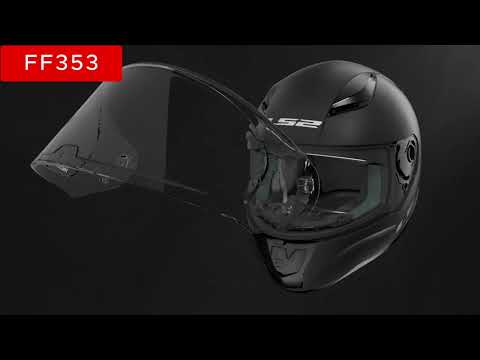 Миниатюра изображения товара Мотошлем LS2 FF353 Rapid Solid (XL, черный матовый)