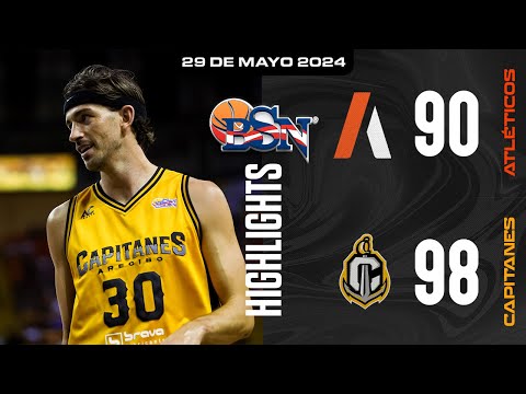 Atleticos de San German vs. Capitanes de Arecibo - Mejores Jugadas - BSN2024