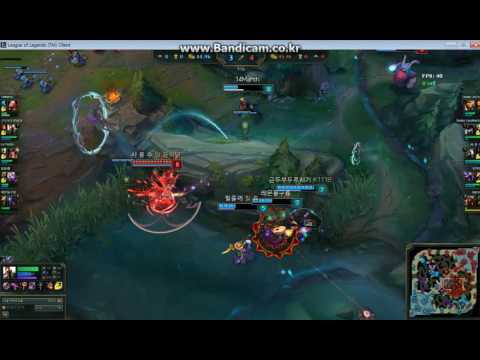 [KR Master] 사 용 수 Top Teleport Swain vs Pantheon [8/4/15 Triple Kill] 2016 06-04