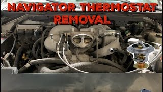 2002-2004 Lincoln Navigator 5.4 Thermostat removal - Code p0128