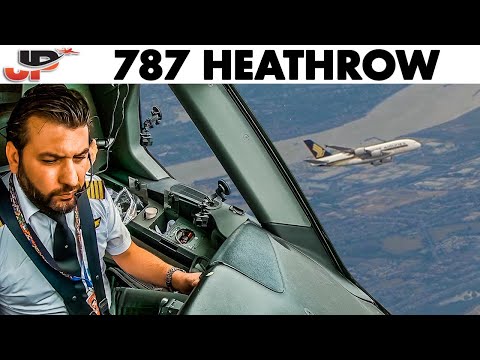 Piloting Boeing 787 into Heathrow | Stunning Cockpit Views