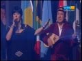 Дуэт Musicola исполняет Гимн Республики Казахстан в Монте-Карло 