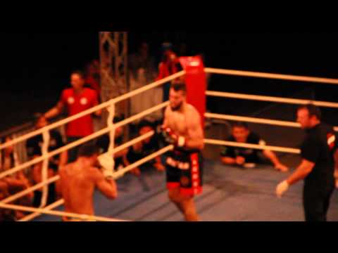 Robin Wildhaber VS Stepfan Wüthrich Round 1,Figt Night of Thai and Kickboxing 11.October 2014