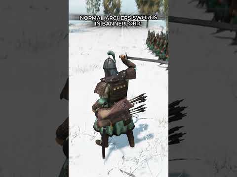 Normal Archers Swords VS Battanian Fian Sword in Mount and Blade 2 Bannerlord | Subscribe for a fief